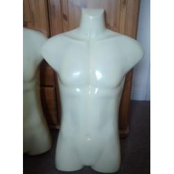 2 x MANNEQUIN MALE TORSO / MODEL / DISPLAY / CRAFT / SEWING / ART / DRESSMAKING