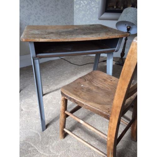 Child vintage industrial desk antique