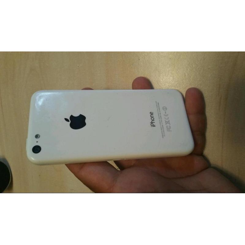 I phone 5c , 32giga, white color any network perfect working order.