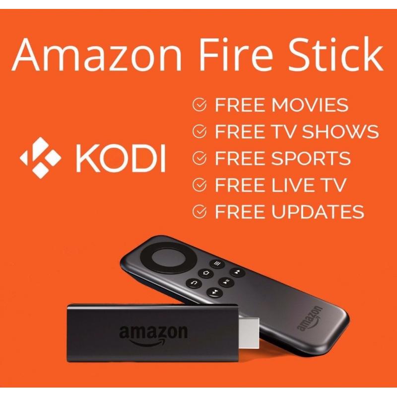 FIRE TV STICK with KODI - LATEST MOVIES, TV SHOWS, SPORTS, LIVE TV, KIDS TV, ADULT OPTION