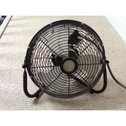 Black Metal Circulator Fan