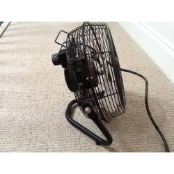 Black Metal Circulator Fan