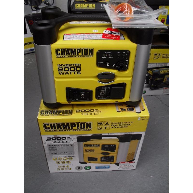CHAMPION 2000 WATT PETROL INVERTER PORTABLE GENERATORS , BALLYNAHINCH,
