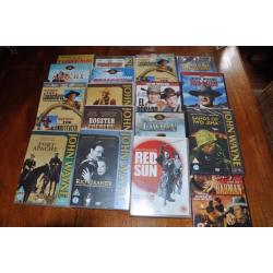 john wayne collection of DVD and VHS films