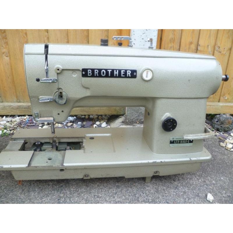 BROTHER LT2-B832-3 & JUKI 515 TWIN NEEDLE INDUSTRIAL SEWING MACHINES