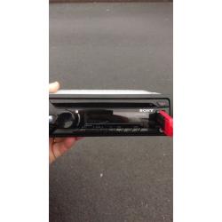 Sony car stereo with blaupunkt amp and sub