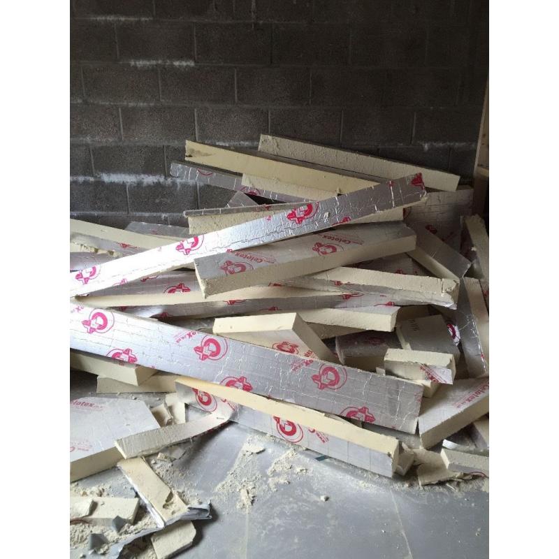 Celotex/Kingspan 100mm loft insulation offcuts - substantial amount, free to collect