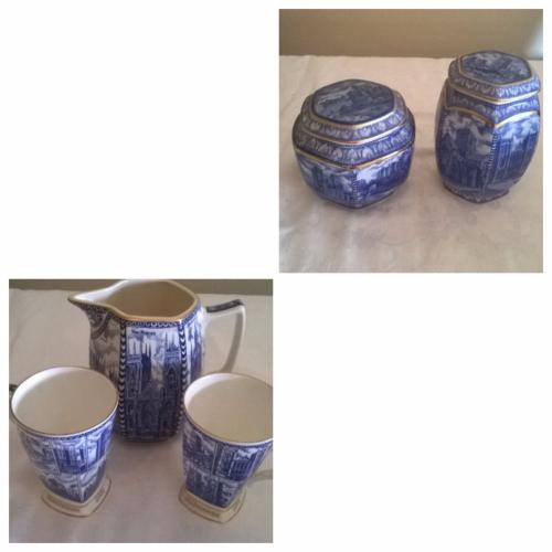 RINTONS TEA CADDIES JUG AND POTS X 4