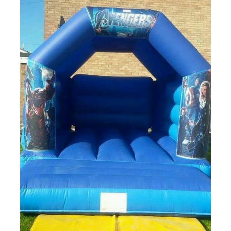 11x15ft castle with minion and avengers interchangeable velcro artwork