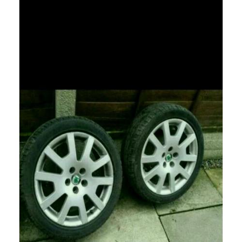 Skoda fabia vrs wheels with matching tyres