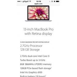 Latest model brand new MacBook Pro 13