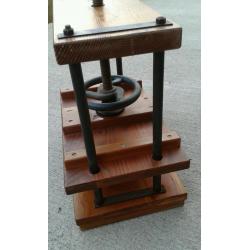 Wood and metal 'Dryad' Book Press. Dryad ( Leicester ) Book Press,Larger Size press