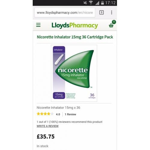 Nicorette inhalator 36 pack