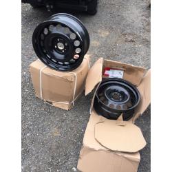 17x7.5 steel wheels 4x108 (BRAND NEW BOXED)