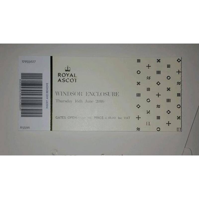 1 Ladies Day Royal Ascot Ticket