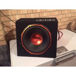 12 " Edge car sub with built in 1000 watt amp