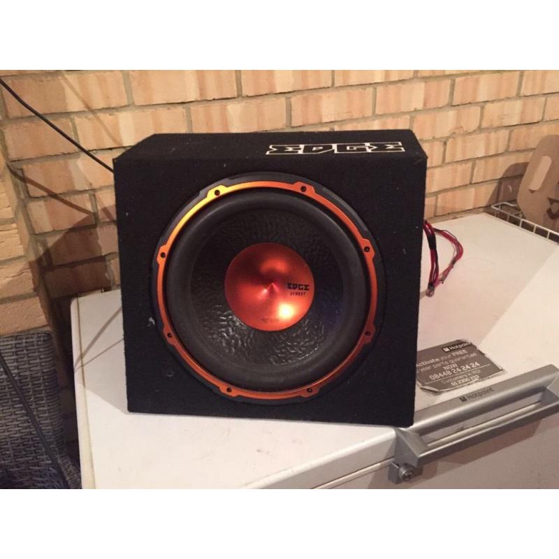 12 " Edge car sub with built in 1000 watt amp