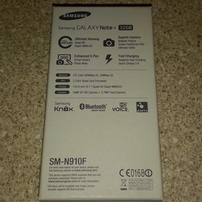 Samsung Galaxy Note SM-N910F UK Model. Mint condition, boxed unwanted gift.