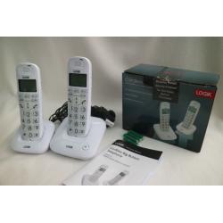 Logik Cordless Phone wityh big buttons and additional handset - New