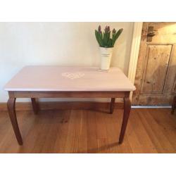 Vintage French heart coffee table