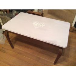 Vintage French heart coffee table