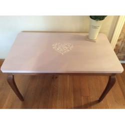 Vintage French heart coffee table