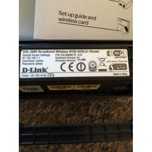 D-Link DSL-3680 ADSL2+ Router