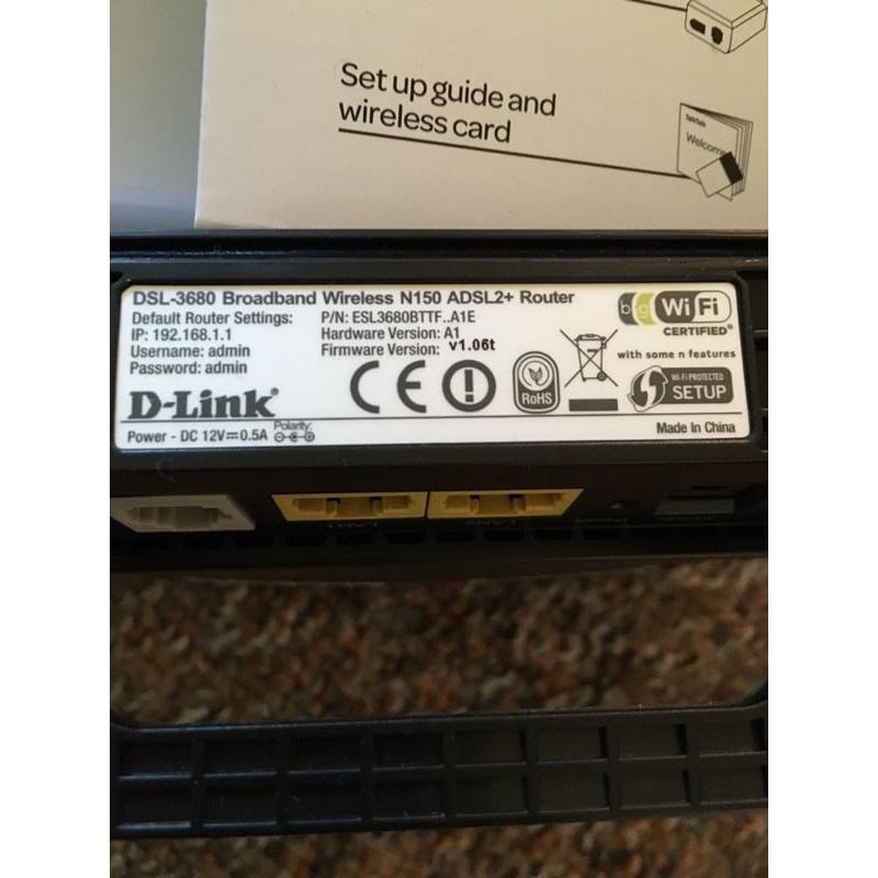 D-Link DSL-3680 ADSL2+ Router