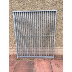 Galvanised metal dog run