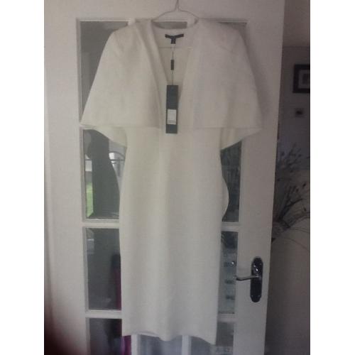 Brand new white midi dress size 6