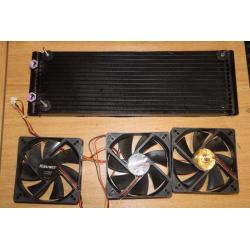 LianLi Tower Case Water Cooling inc Rad and Koolance Fans