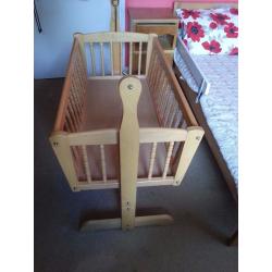 cradle for the baby for sale .