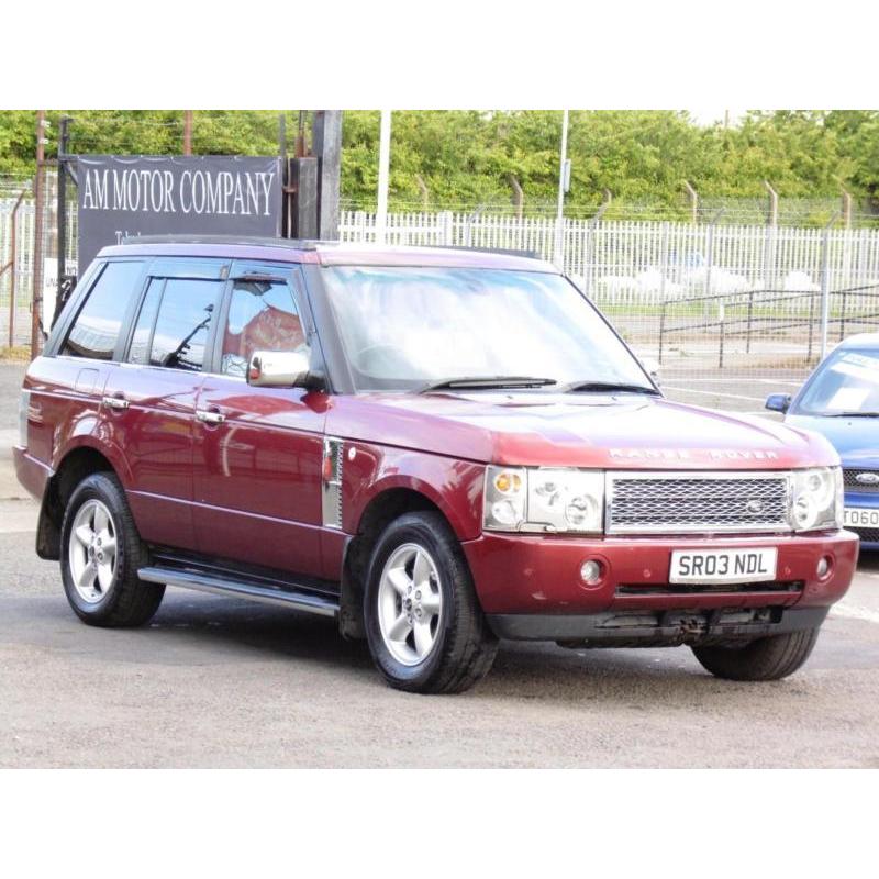 Rover Range Rover 3.0 Td6 Auto 2003, Vogue, Red, 6 Month AA Warranty