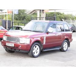 Rover Range Rover 3.0 Td6 Auto 2003, Vogue, Red, 6 Month AA Warranty