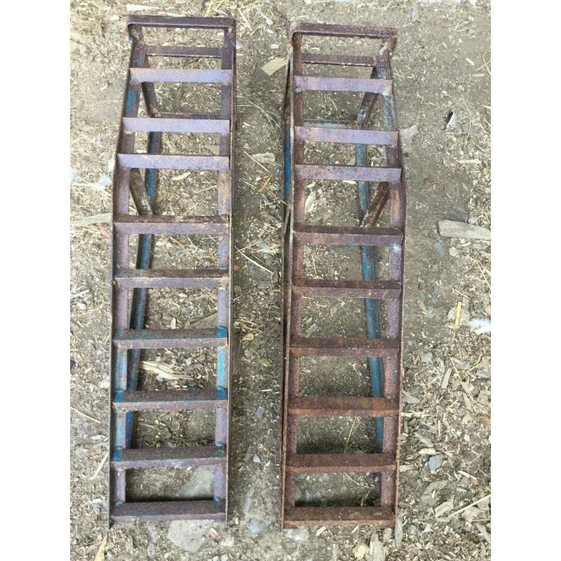 One pair of car ramps for sale.