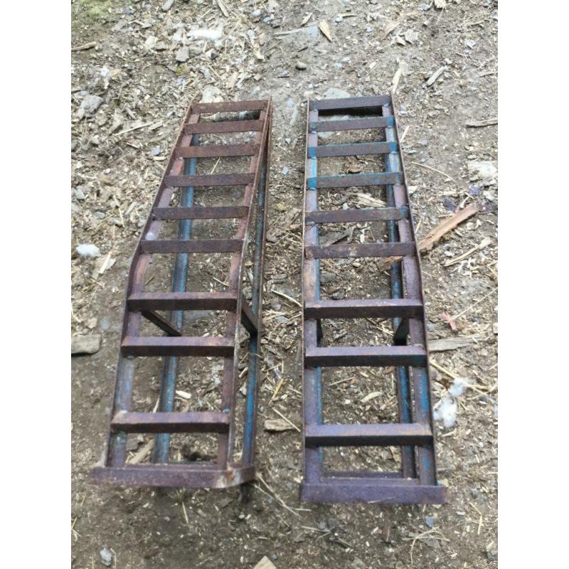 One pair of car ramps for sale.