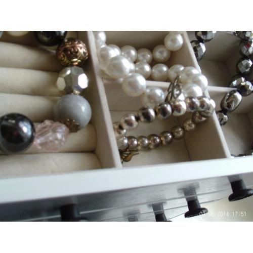 set of six bead bangles