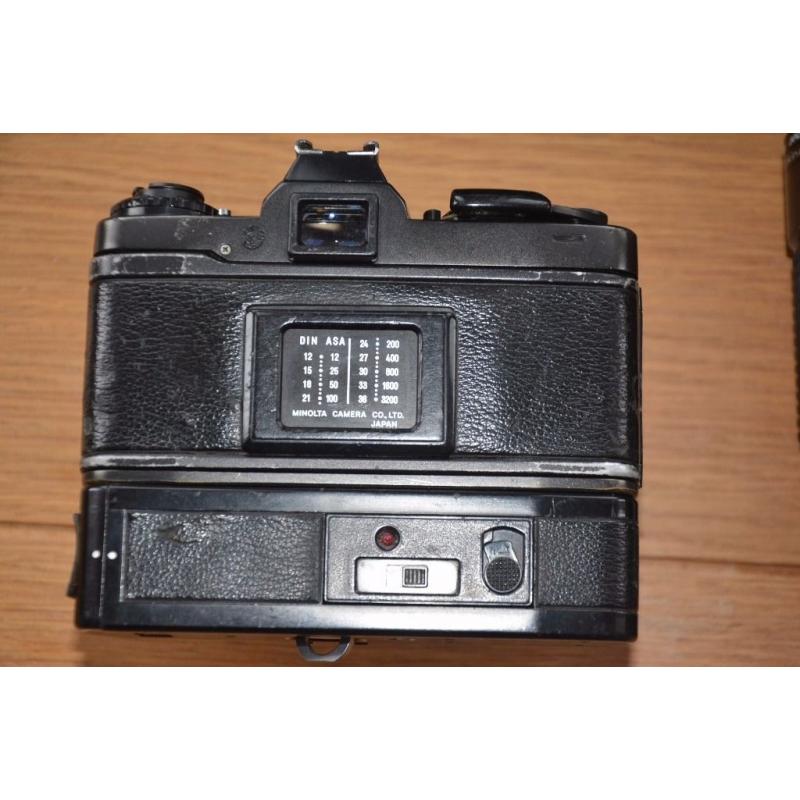 Minolta cameras and lenses