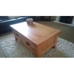 Solid Oak coffee table for sale