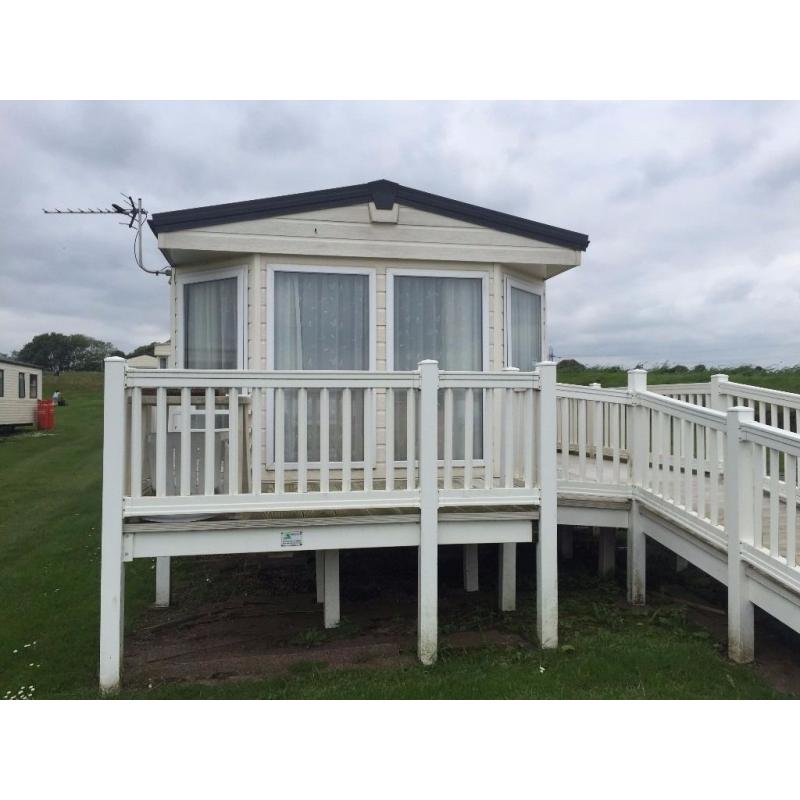 MONTHLY OPTION ON THIS STATIC CARAVAN AT SANDY BAY HOLIDAY PARK WITH DIRECT BEACH ACCESS LOW FEES