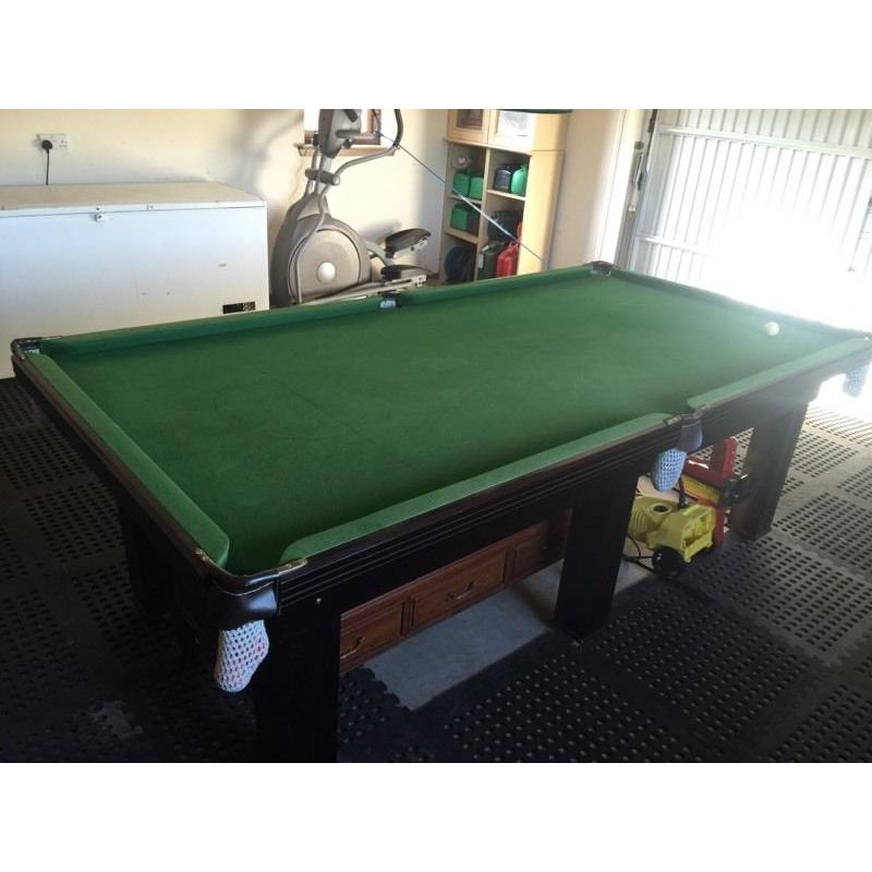 Slate snooker table - 8 X 4 - comes in 2 parts for easy transport