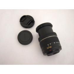Panasonic Lumix 14-42mm lens.