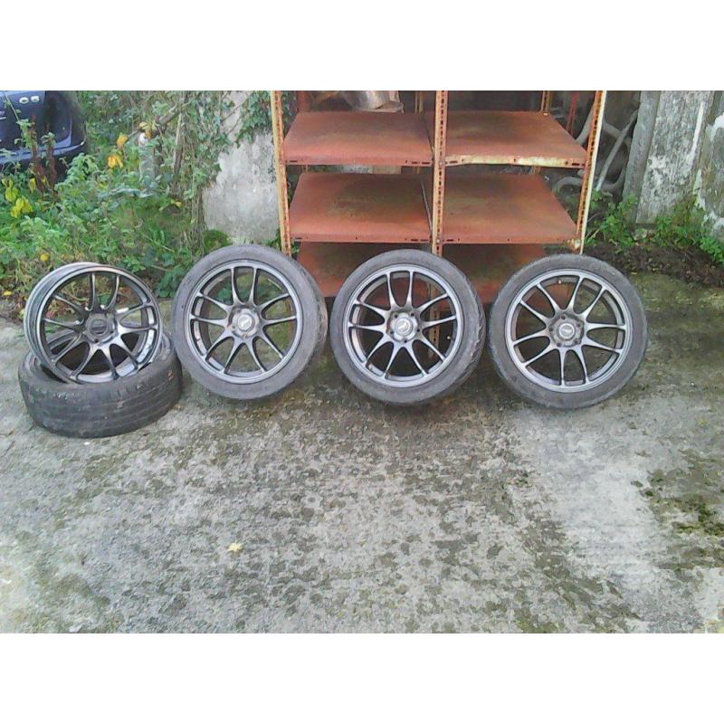 17" INNOVIT ALLOYS 5 X 114.3 NISSAN LEXUS JAP DRIFT SKYLINE