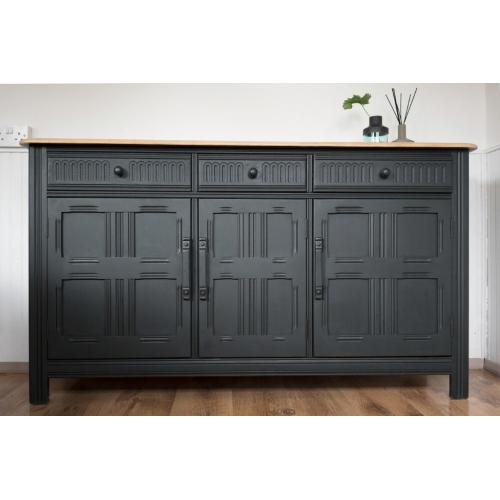 LARGE SOLID WOODEN CABINET, DRESSER, CHEST OF DRAWER