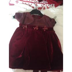 Red baby dress