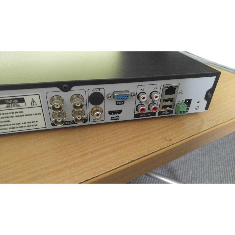 AHD-H 4CH 1080P DVR 2X4TB HDD P2P CCTV VICEO RECORDER