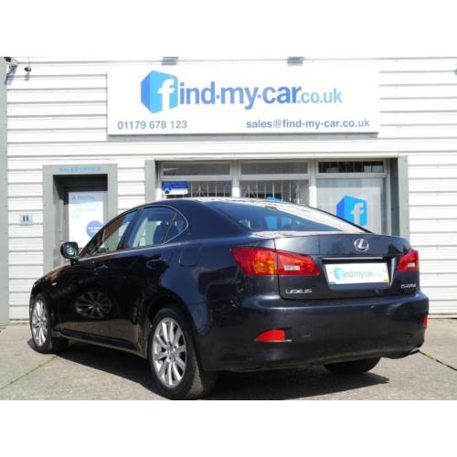 2007 57 Lexus IS 220d 2.2TD SE Saloon in Metallic Grey + Black Leather 2 OWNERS