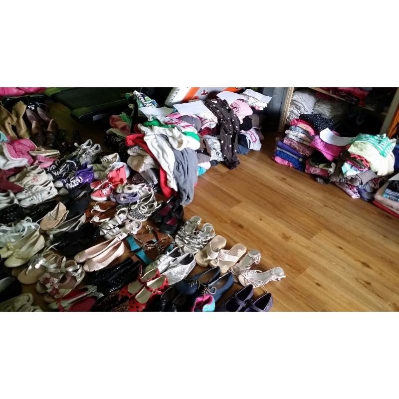 Bundle girls clothes and shoes
