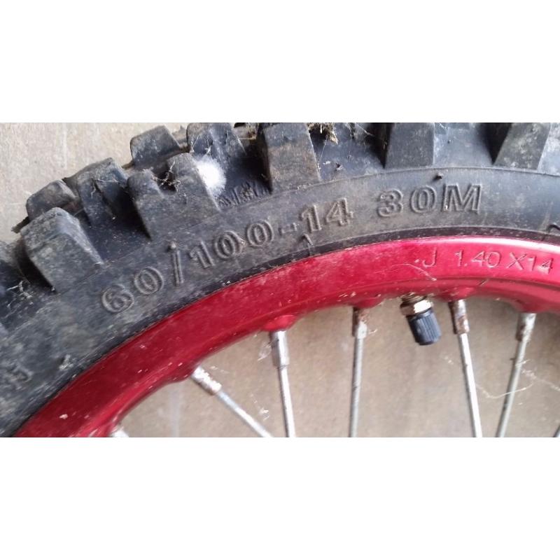 Dirt bike wheels