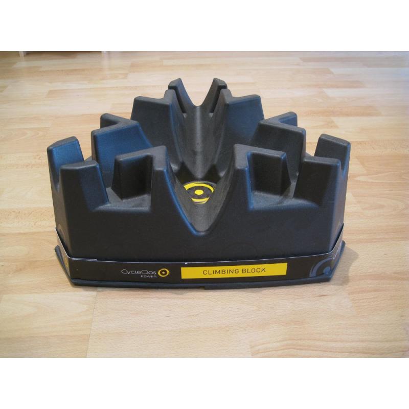 CycleOps Mag Bicycle Resistance Turbo Trainer + Climbing Riser Block